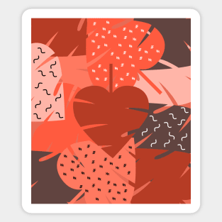 Leaves falling Sticker